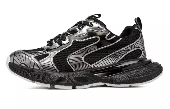 Кроссовки мужские толстые низкие черный Trumppipe