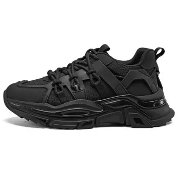 Кроссовки мужские толстые низкие черный Yearcon