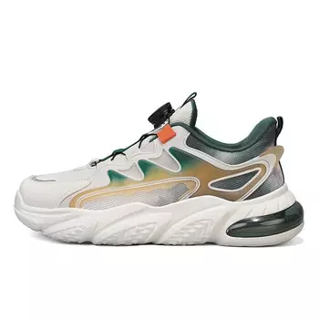 Кроссовки мужские толстые низкие Deerway, белый/синий