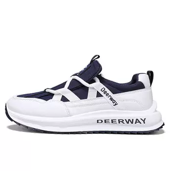 Кроссовки мужские толстые низкие Deerway, белый/темно-синий