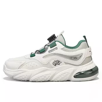 Кроссовки мужские толстые низкие Deerway, бежевый/зеленый