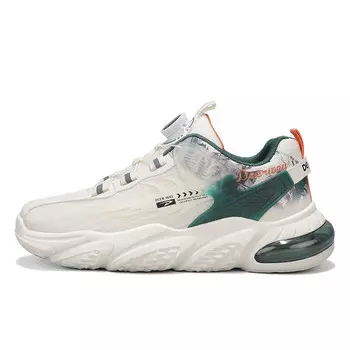 Кроссовки мужские толстые низкие Deerway, бежевый/зеленый