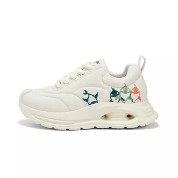 Кроссовки мужские толстые низкие Fairwhale, серебряный