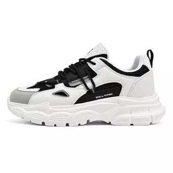 Кроссовки мужские толстые низкие Gong Niu Ju Ren, черный