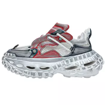 Кроссовки мужские толстые низкие Gong Niu Ju Ren, белый