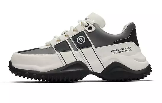 Кроссовки мужские толстые низкие Harson, белый/красный