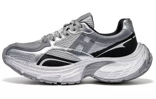 Кроссовки мужские толстые низкие Harson, цвет Silver Gray