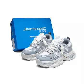 Кроссовки мужские толстые низкие Jeanswest, белый