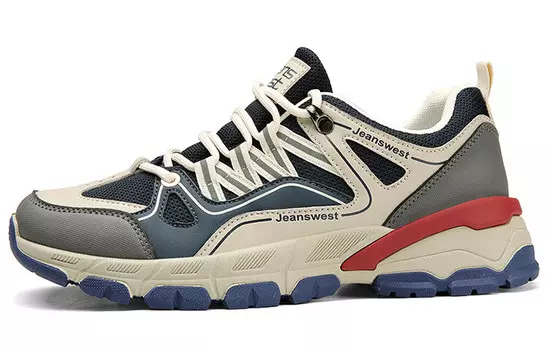 Кроссовки мужские толстые низкие Jeanswest, черный/зеленый