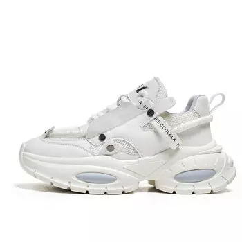 Кроссовки мужские толстые низкие Jioushen, бежевый