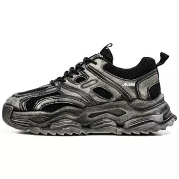 Кроссовки мужские толстые низкие Jkem, черный
