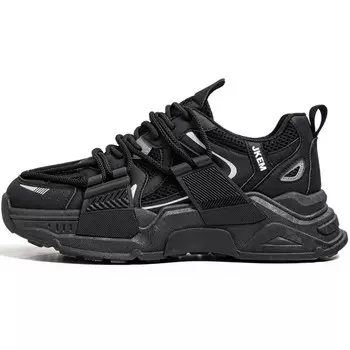 Кроссовки мужские толстые низкие Jkem, цвет Black/Beige