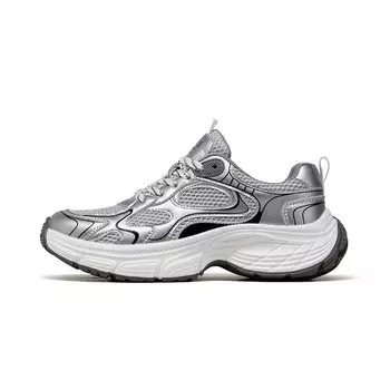 Кроссовки мужские толстые низкие Josiny, серебряный