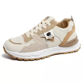 Кроссовки мужские толстые низкие Locke, бежевый/синий