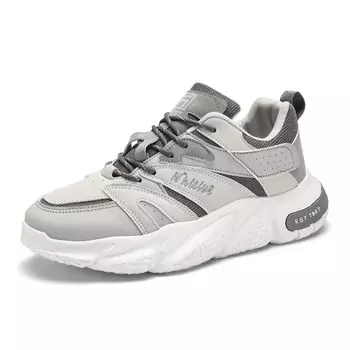 Кроссовки мужские толстые низкие M.M Party, бежевый/черный