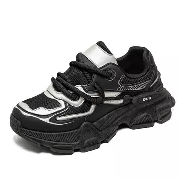 Кроссовки мужские толстые низкие Magelly, черный