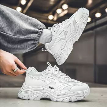 Кроссовки мужские толстые низкие Medd, белый