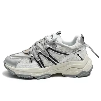 Кроссовки мужские толстые низкие Meiretu, серый