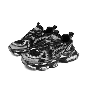 Кроссовки мужские толстые низкие Oubt, черный