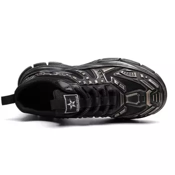 Кроссовки мужские толстые низкие Palmpolo, золотой