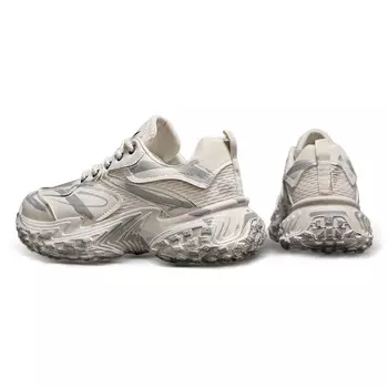 Кроссовки мужские толстые низкие Playboy, цвет Silver Gray - Versatile Style