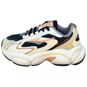 Кроссовки мужские толстые низкие Positive черный/теплый лен Erke