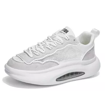 Кроссовки мужские толстые низкие Prince Mcqueen, белый/зеленый