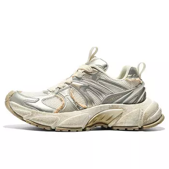 Кроссовки мужские толстые низкие серебристо-белый Vidory Angel