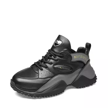 Кроссовки мужские толстые низкие серый Kolumb