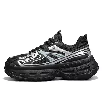 Кроссовки мужские толстые низкие Tonlion, черный