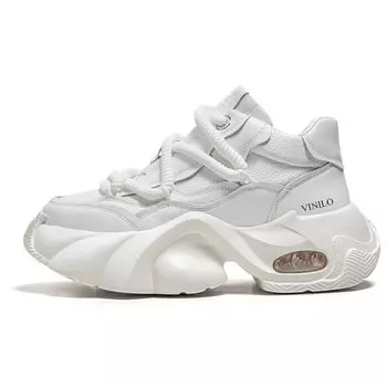 Кроссовки мужские толстые низкие Vinilo, белый