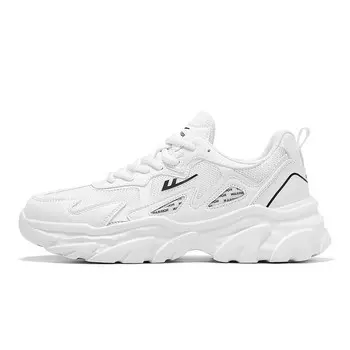 Кроссовки мужские толстые низкие Warrior, белый/темно-синий