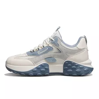 Кроссовки мужские толстые низкие Warrior, черный/оранжевый