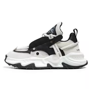 Кроссовки мужские толстые низкие Yalu, белый/черный