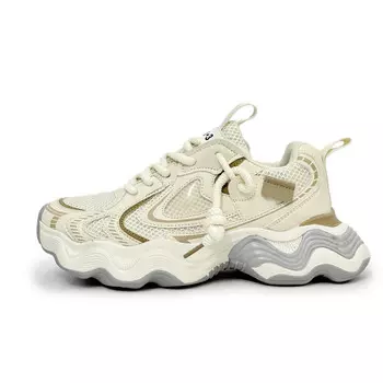 Кроссовки мужские толстые низкие желтый Slnu3