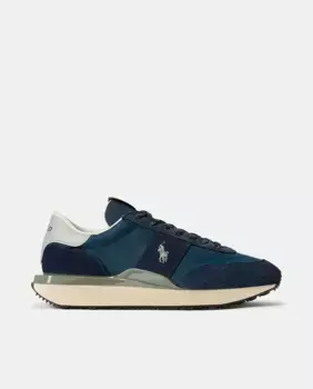 Кроссовки мужские TRAIN 89, низкие, кожаные Polo Ralph Lauren, тёмно-синий
