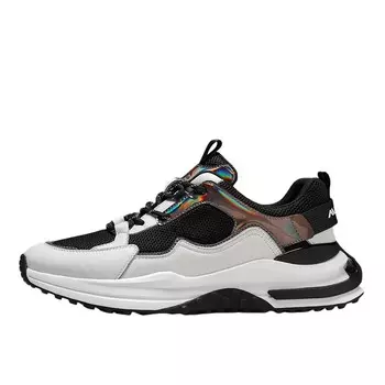 Кроссовки мужские треккинговые Hiking / Trekking Shoes Men Low-Top Kolumb, черный/белый