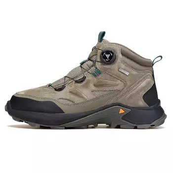 Кроссовки мужские треккинговые Hiking / Trekking Shoes Men High-Top Khaki Humtto