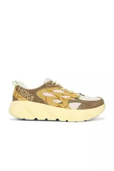 Кроссовки мужские U Clifton L Suede Tp Hoka, цвет Oat Milk & Pollen
