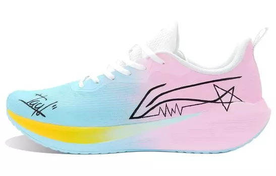 Кроссовки мужские WuShi Lite Low-Top, синий/розовый Lining