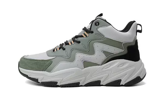 Кроссовки мужские высокие армейские зеленый Lpmx