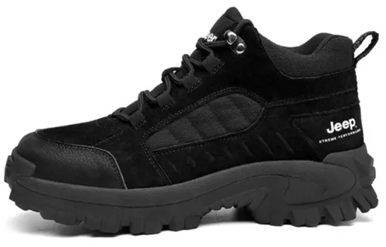 Кроссовки мужские высокие черные Jeep