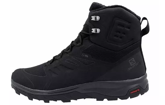 Кроссовки мужские высокие черные Salomon