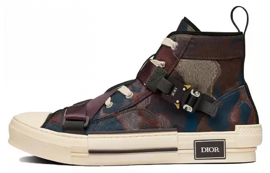 Кроссовки мужские высокие Dior, коричневый