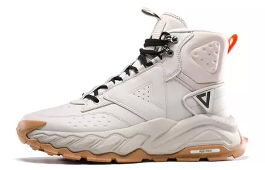 Кроссовки мужские высокие серые Peak