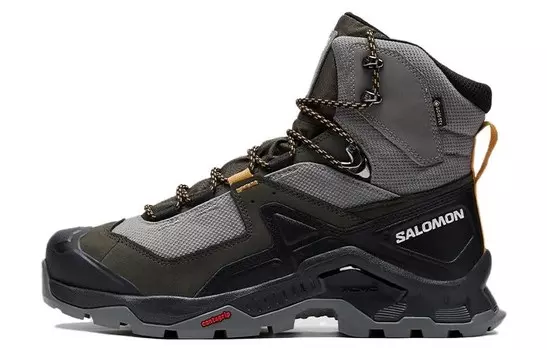 Кроссовки мужские высокие серые Salomon