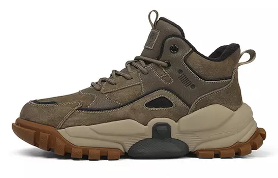 Кроссовки мужские высокие темно-зеленые Jeep Spirit