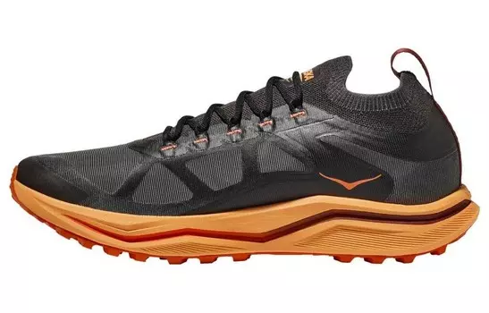 Кроссовки мужские Zinal 2 с низким верхом, черные/оранжевые Hoka One One