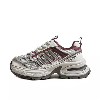 Кроссовки MXGM Chunky Sneakers Women's Low-top, цвет Burgundy