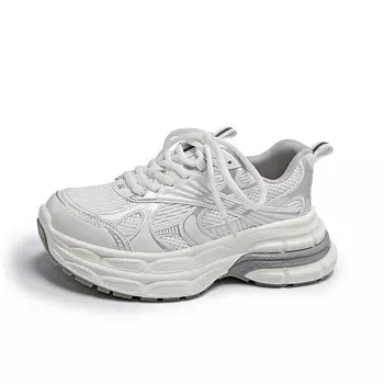 Кроссовки MXGM Chunky Sneakers Women's Low-Top, серебряный